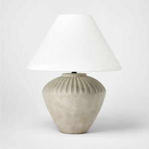 Ceramic Table Lamp Tan.  Threshold Studio McGee - NEW